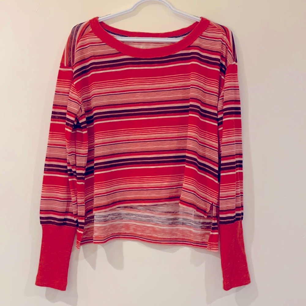 NWT Anthropologie Pilcro High/Low striped Sweater